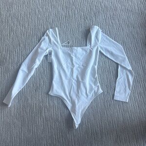 White Long Sleeve body suit
